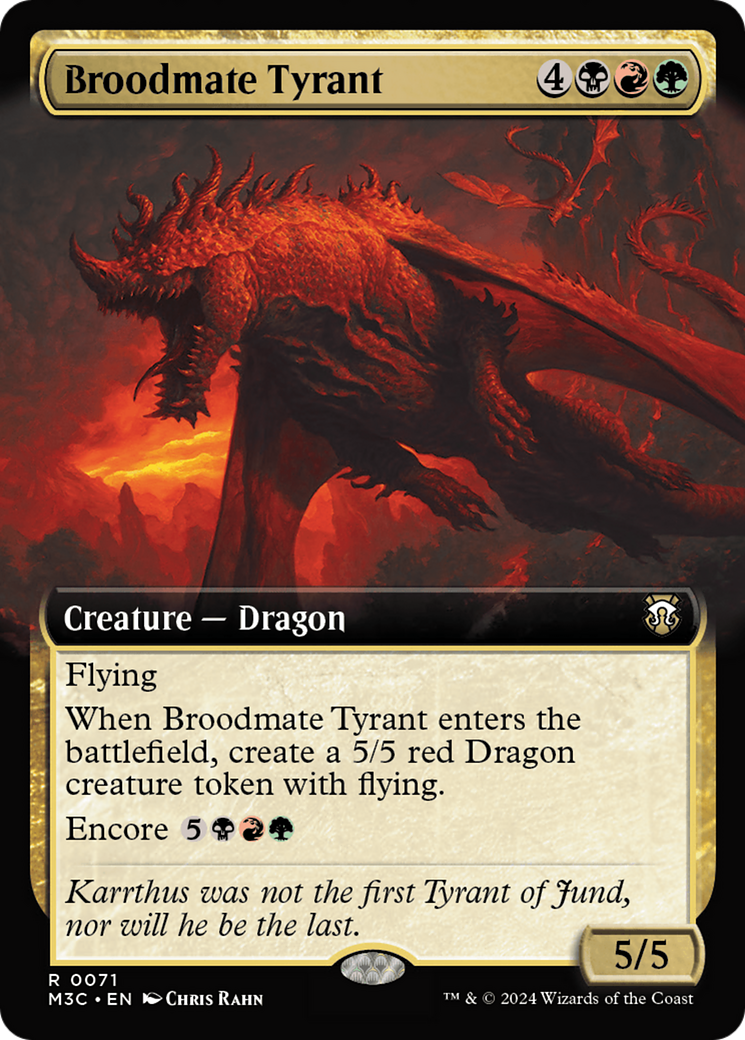 Broodmate Tyrant (Extended Art) [Modern Horizons 3 Commander] | I Want That Stuff Brandon