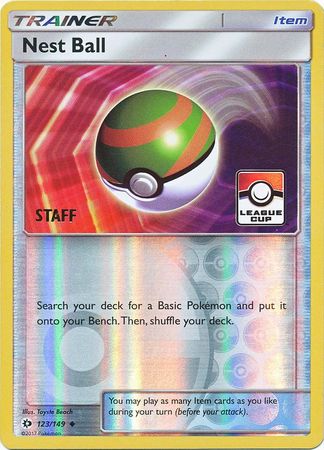 Nest Ball (123/149) (League Promo Staff) [Sun & Moon: Base Set] | I Want That Stuff Brandon