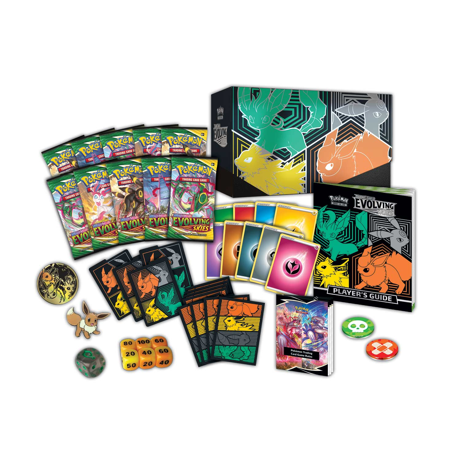 Sword & Shield: Evolving Skies - Elite Trainer Box (Flareon/Jolteon/Umbreon/Leafeon) (Pokemon Center Exclusive) | I Want That Stuff Brandon