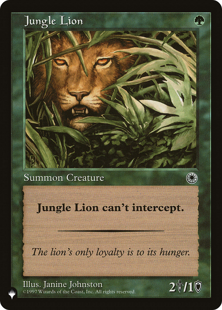 Jungle Lion [The List] | I Want That Stuff Brandon