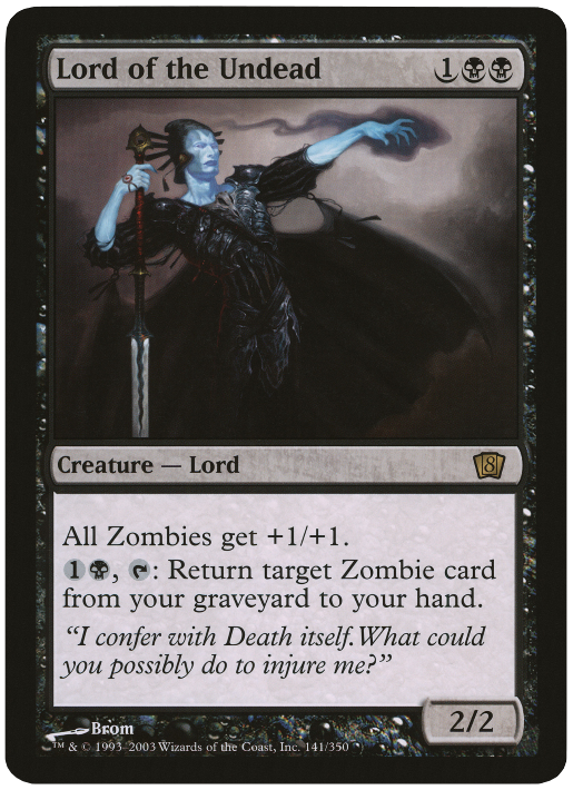 Lord of the Undead (Oversized) [Eighth Edition Box Topper] | I Want That Stuff Brandon