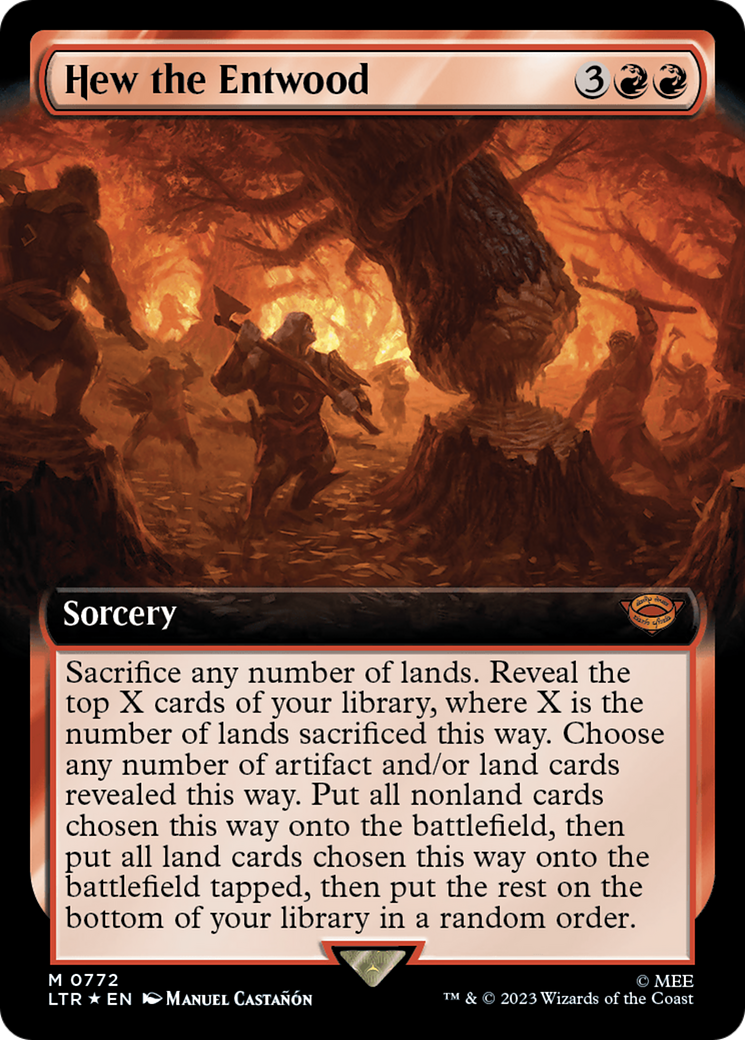 Hew the Entwood (Extended Art) (Surge Foil) [The Lord of the Rings: Tales of Middle-Earth] | I Want That Stuff Brandon
