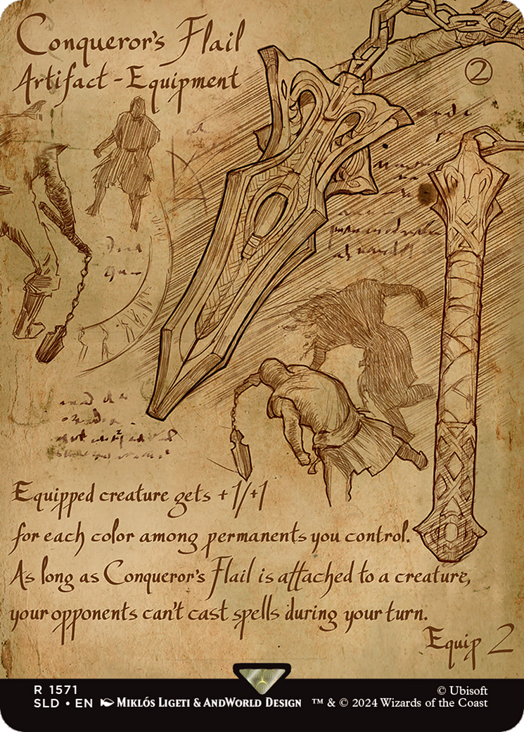 Conqueror's Flail (Rainbow Foil) [Secret Lair Drop Series] | I Want That Stuff Brandon