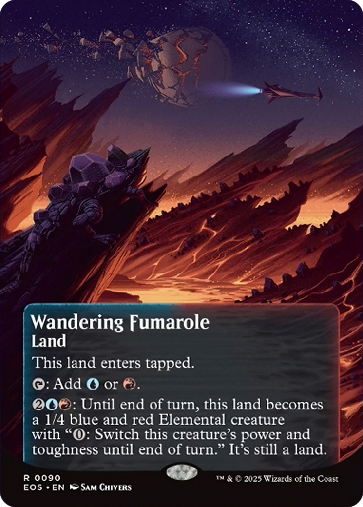 Wandering Fumarole (0090) (Borderless) [Edge of Eternities: Stellar Sights] | I Want That Stuff Brandon