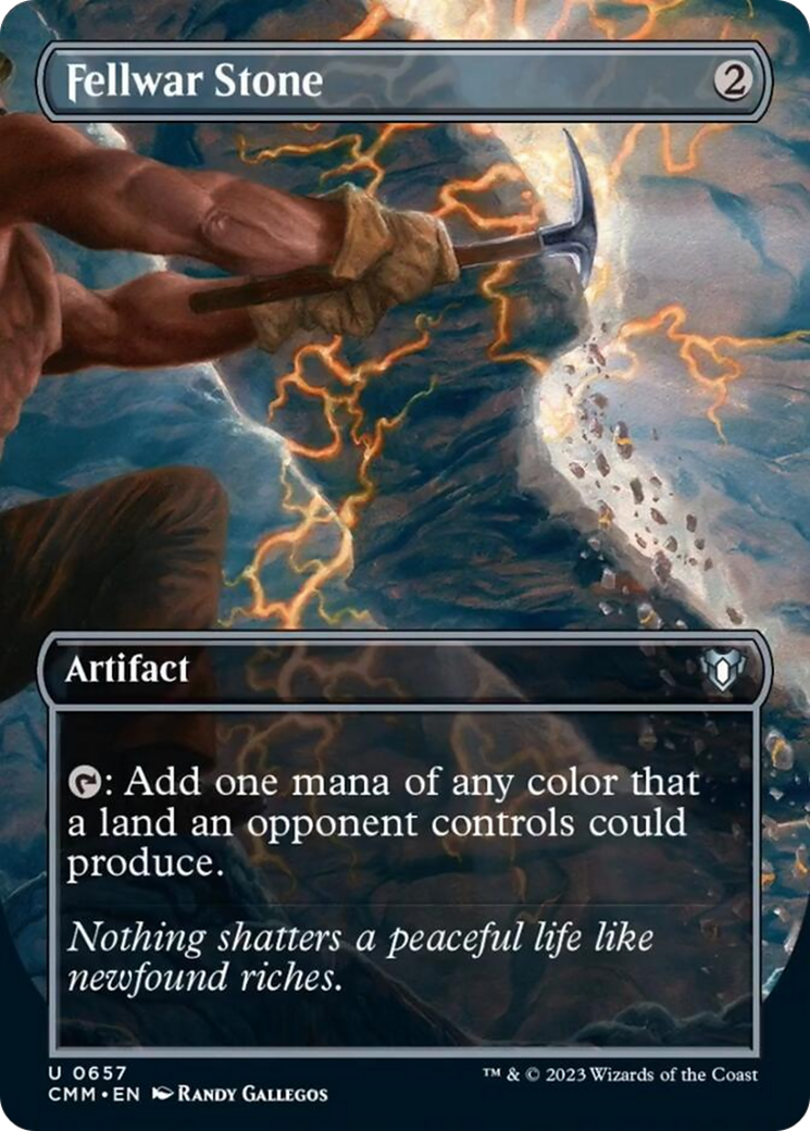 Fellwar Stone (Borderless Alternate Art) [Commander Masters] | I Want That Stuff Brandon