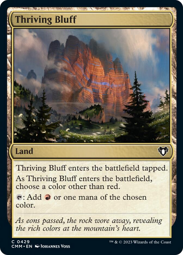 Thriving Bluff [Commander Masters] | I Want That Stuff Brandon