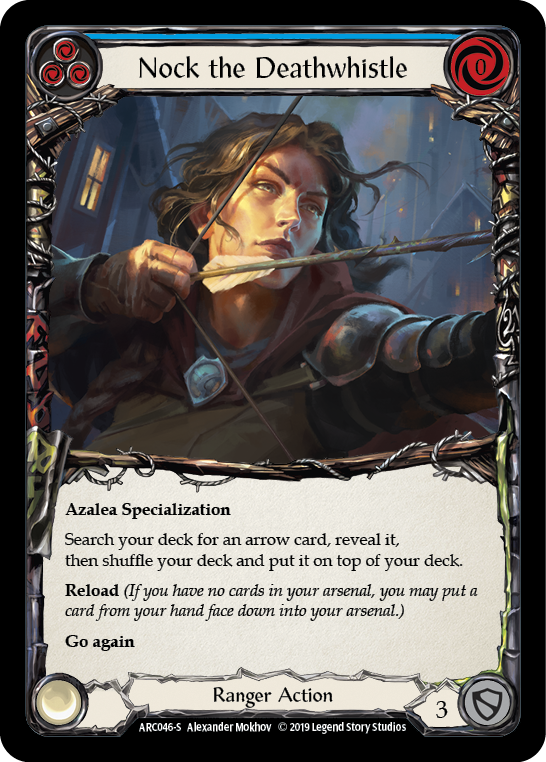 Nock the Deathwhistle [ARC046-S] (Arcane Rising)  1st Edition Rainbow Foil | I Want That Stuff Brandon
