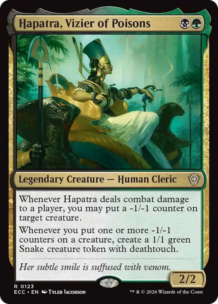 Hapatra, Vizier of Poisons [Lorwyn Eclipsed Commander] | I Want That Stuff Brandon