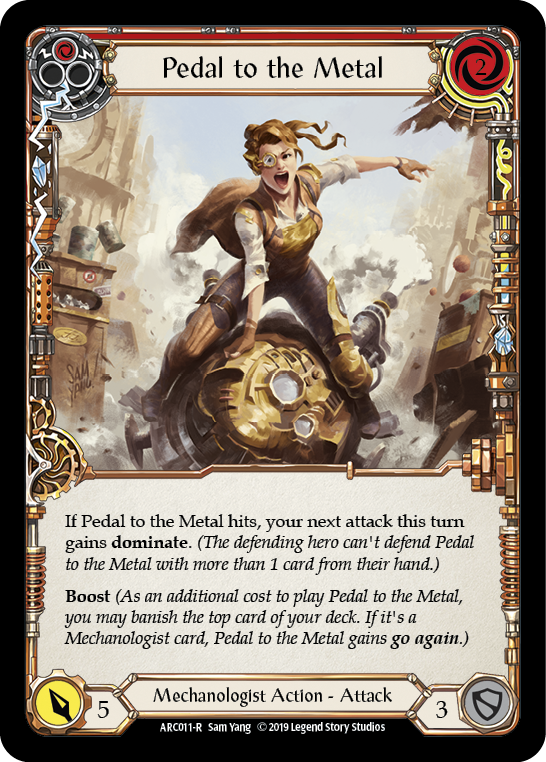 Pedal to the Metal (Red) [ARC011-R] (Arcane Rising)  1st Edition Normal | I Want That Stuff Brandon
