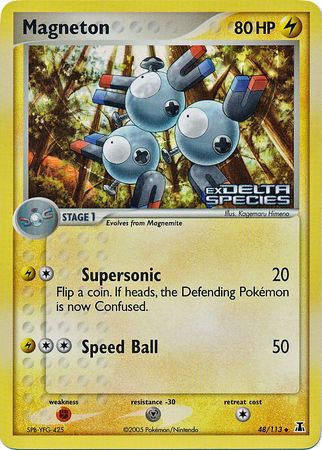 Magneton (48/113) (Stamped) [EX: Delta Species] | I Want That Stuff Brandon