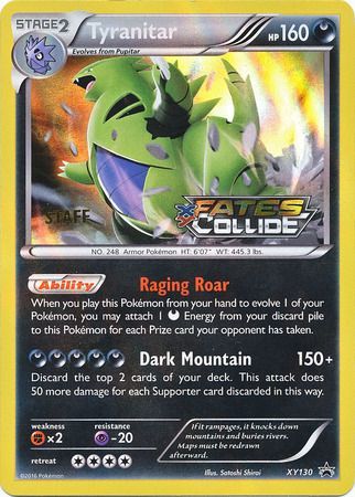 Tyranitar (XY130) (Staff) [XY: Black Star Promos] | I Want That Stuff Brandon