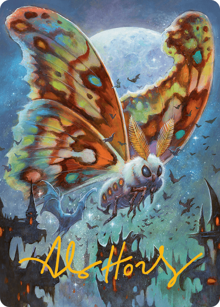 Luminous Broodmoth Art Card (Gold-Stamped Signature) [Bloomburrow Art Series] | I Want That Stuff Brandon