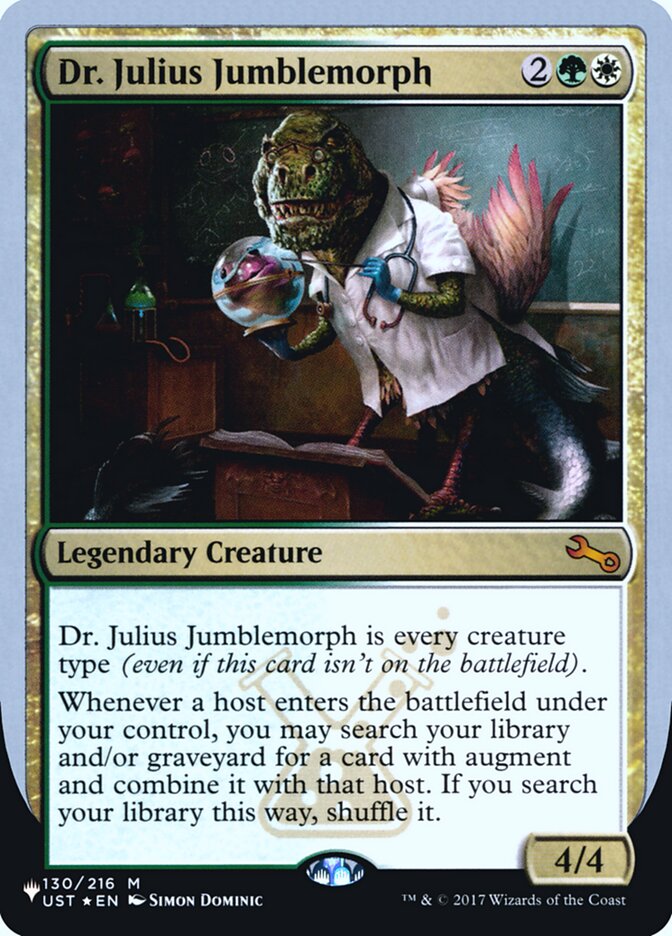 Dr. Julius Jumblemorph (Unfinity Foil Edition) [The List] | I Want That Stuff Brandon