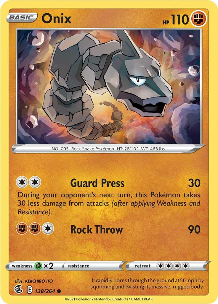 Onix (138/264) [Sword & Shield: Fusion Strike] | I Want That Stuff Brandon