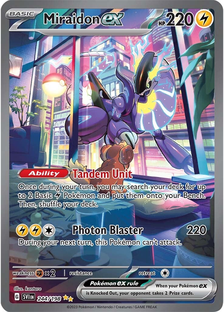 Miraidon ex (244/198) [Scarlet & Violet: Base Set] | I Want That Stuff Brandon