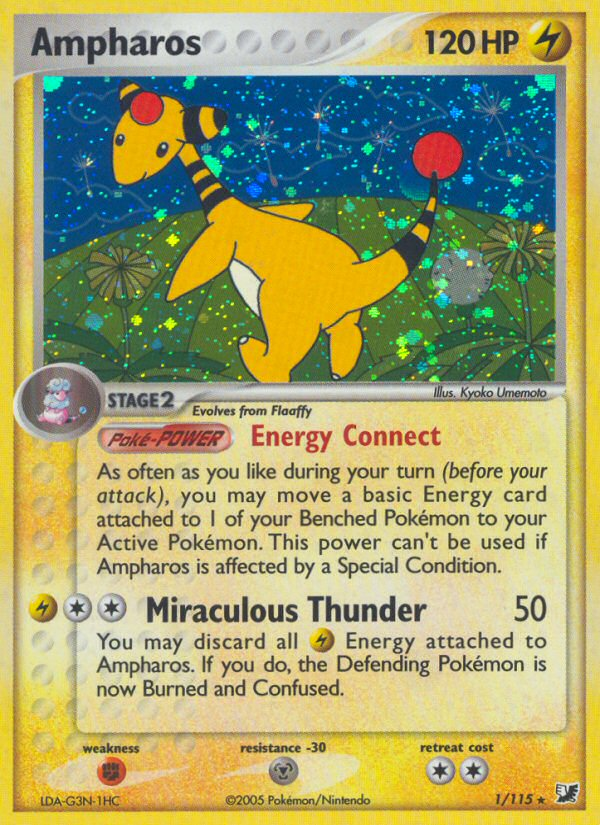 Ampharos (1/115) [EX: Unseen Forces] | I Want That Stuff Brandon