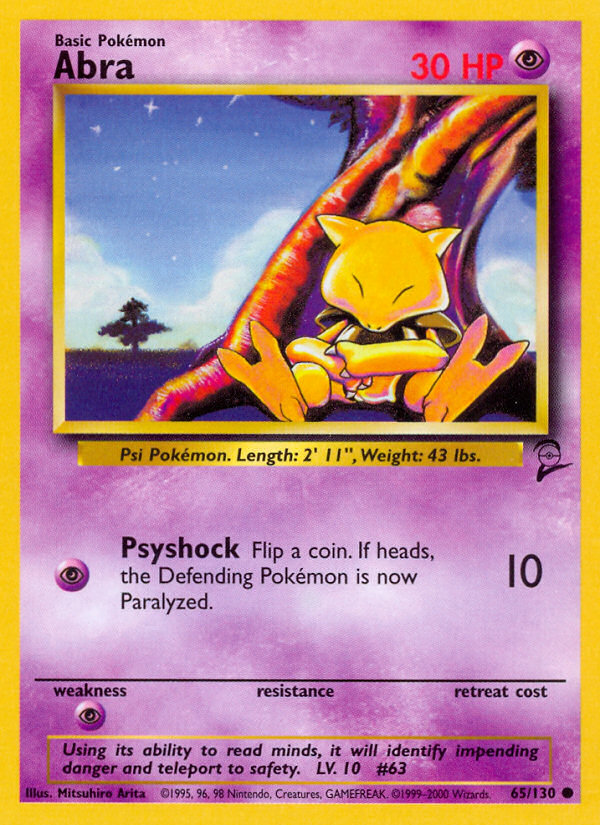 Abra (65/130) [Base Set 2] | I Want That Stuff Brandon