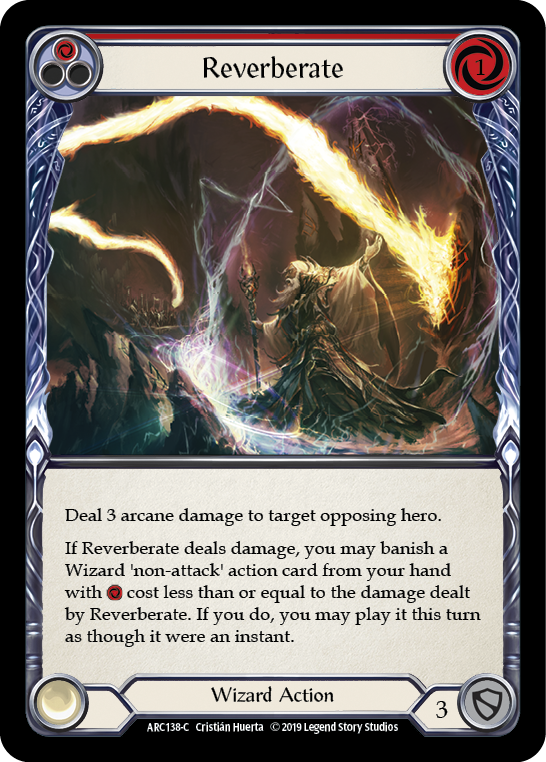 Reverberate (Red) [ARC138-C] (Arcane Rising)  1st Edition Rainbow Foil | I Want That Stuff Brandon