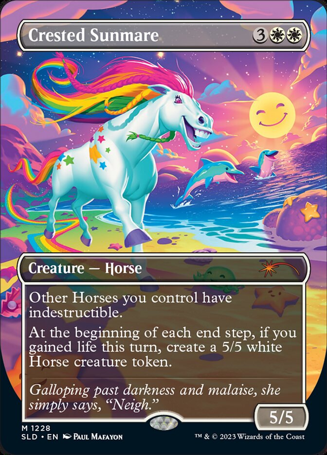 Crested Sunmare (Borderless) [Secret Lair Drop Series] | I Want That Stuff Brandon