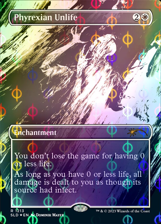 Phyrexian Unlife (Borderless Ichor Step-and-Compleat Foil) [Secret Lair Drop Series] | I Want That Stuff Brandon