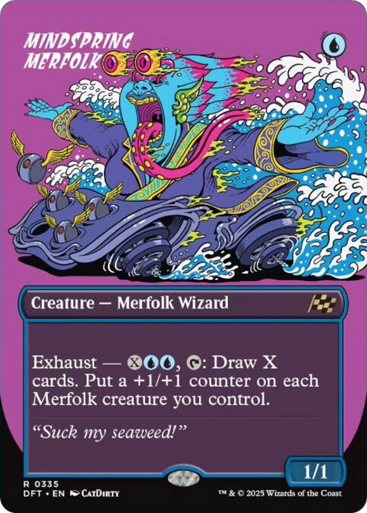 Mindspring Merfolk (Borderless) [Aetherdrift] | I Want That Stuff Brandon