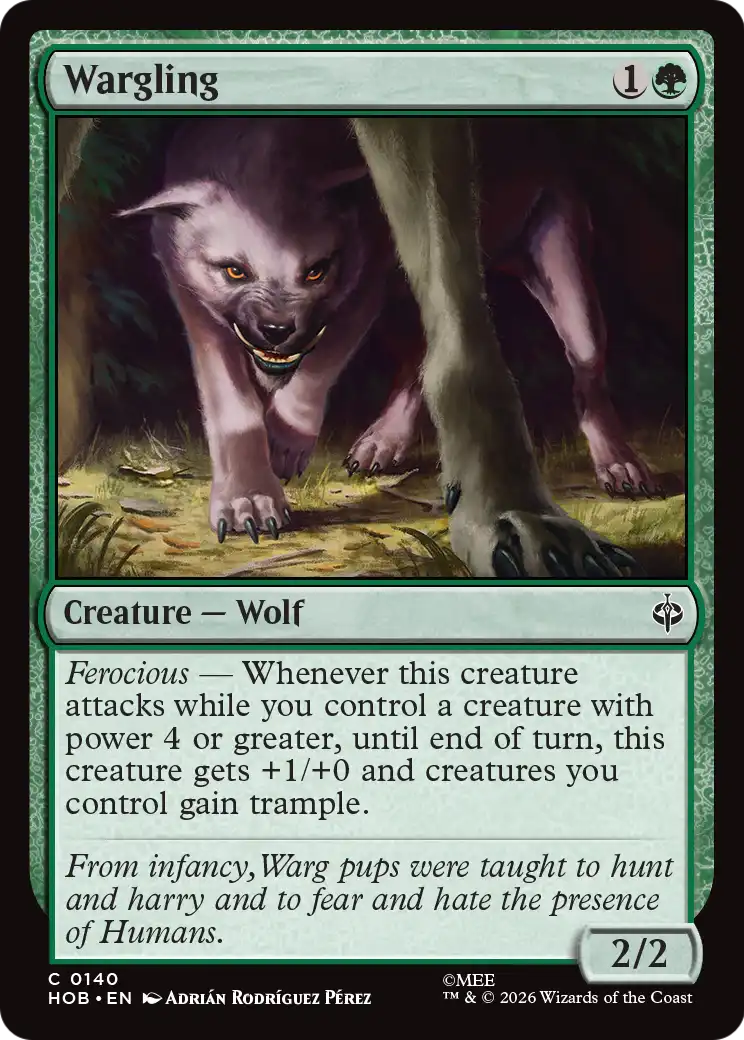 Wargling [The Hobbit] | I Want That Stuff Brandon
