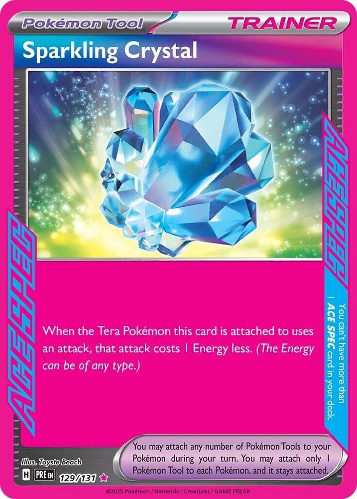 Sparkling Crystal (129/131) [Scarlet & Violet: Prismatic Evolutions] | I Want That Stuff Brandon