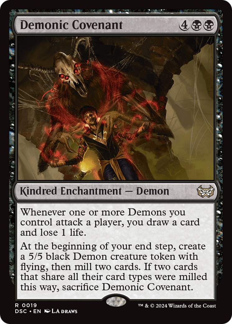 Demonic Covenant [Duskmourn: House of Horror Commander] | I Want That Stuff Brandon