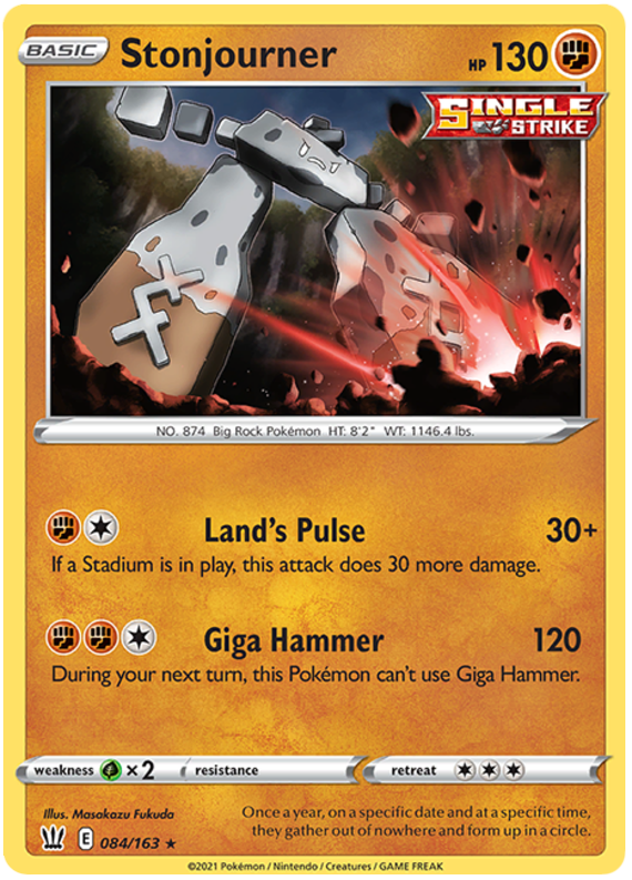 Stonjourner (084/163) [Sword & Shield: Battle Styles] | I Want That Stuff Brandon