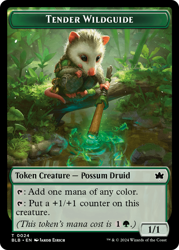 Tender Wildguide Token [Bloomburrow Tokens] | I Want That Stuff Brandon