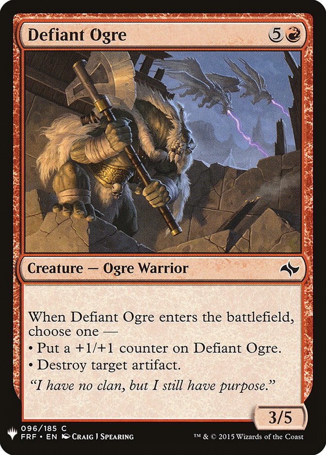 Defiant Ogre [Mystery Booster] | I Want That Stuff Brandon