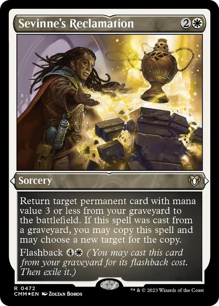 Sevinne's Reclamation (Foil Etched) [Commander Masters] | I Want That Stuff Brandon