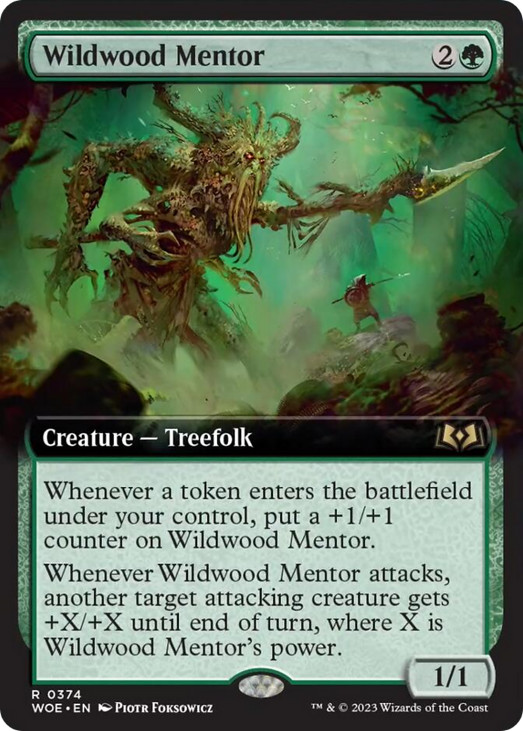 Wildwood Mentor (Extended Art) [Wilds of Eldraine] | I Want That Stuff Brandon
