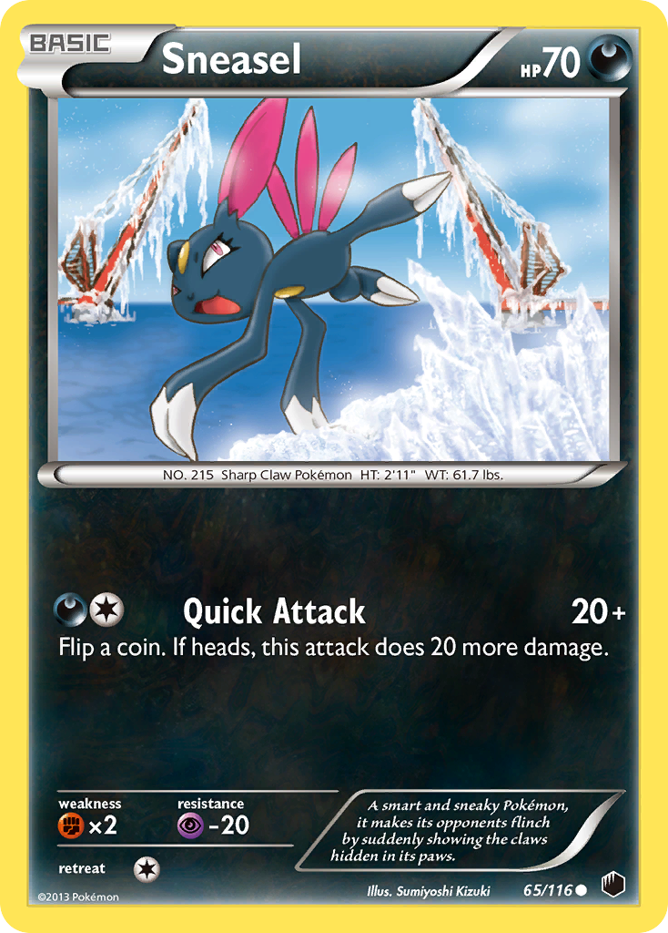 Sneasel (65/116) [Black & White: Plasma Freeze] | I Want That Stuff Brandon