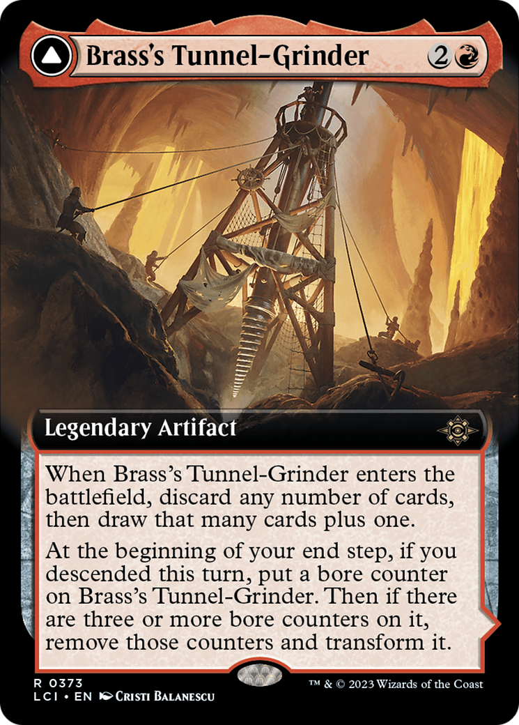 Brass's Tunnel-Grinder // Tecutlan, The Searing Rift (Extended Art) [The Lost Caverns of Ixalan] | I Want That Stuff Brandon