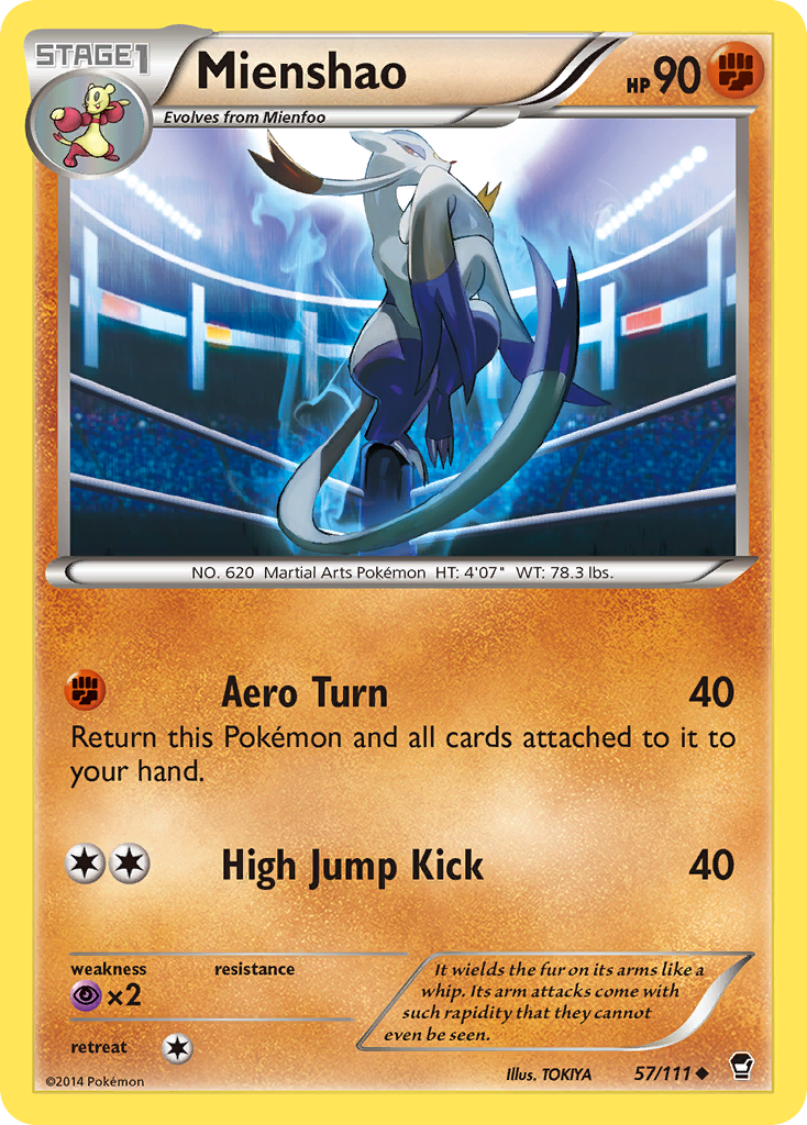Mienshao (57/111) [XY: Furious Fists] | I Want That Stuff Brandon