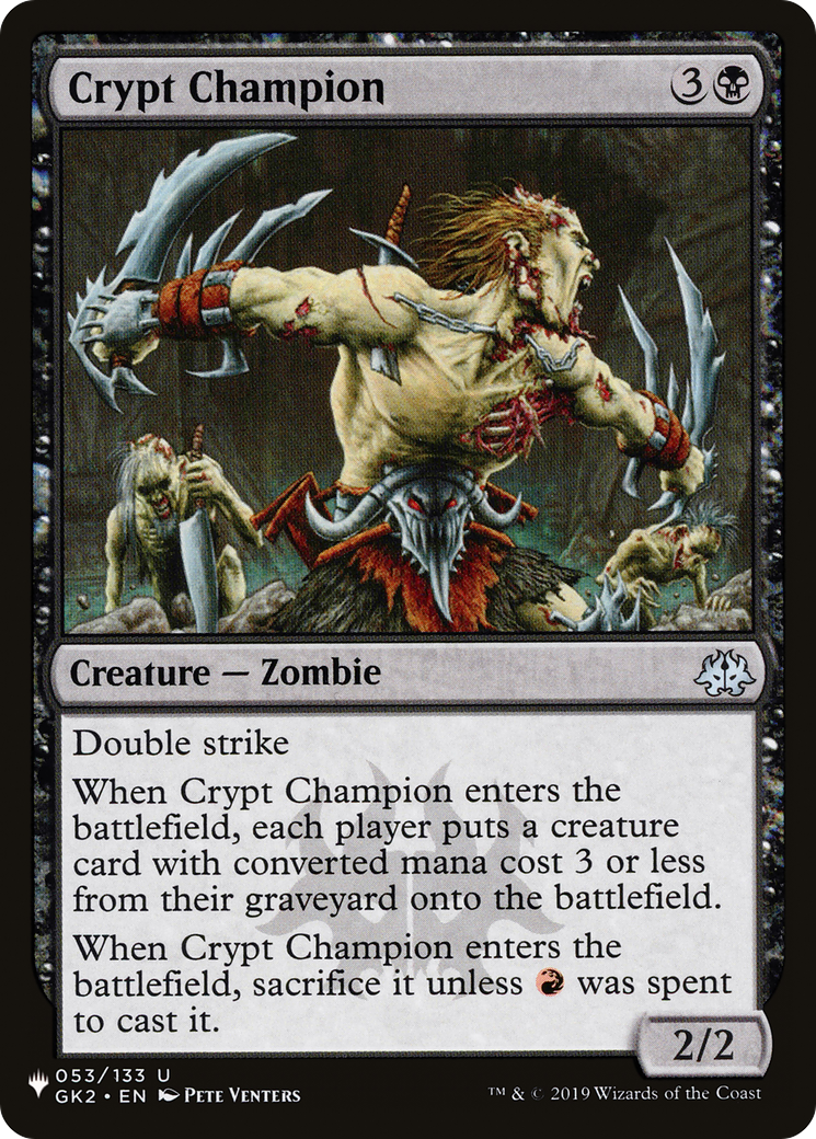 Crypt Champion [The List] | I Want That Stuff Brandon