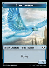 Treasure // Bird Illusion Double-Sided Token [Commander Masters Tokens] | I Want That Stuff Brandon