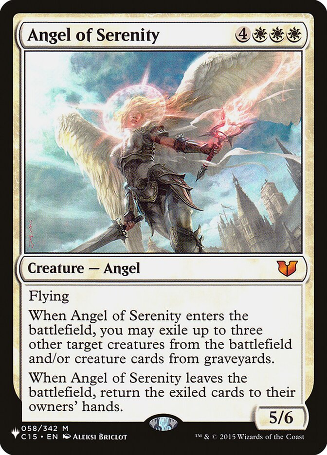Angel of Serenity [The List] | I Want That Stuff Brandon