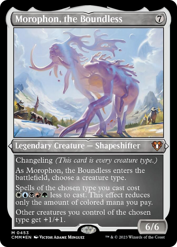 Morophon, the Boundless (Foil Etched) [Commander Masters] | I Want That Stuff Brandon