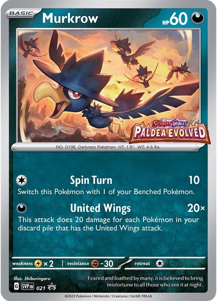 Murkrow (021) [Scarlet & Violet: Black Star Promos] | I Want That Stuff Brandon