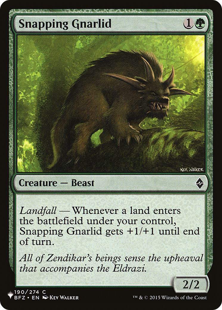 Snapping Gnarlid [The List] | I Want That Stuff Brandon