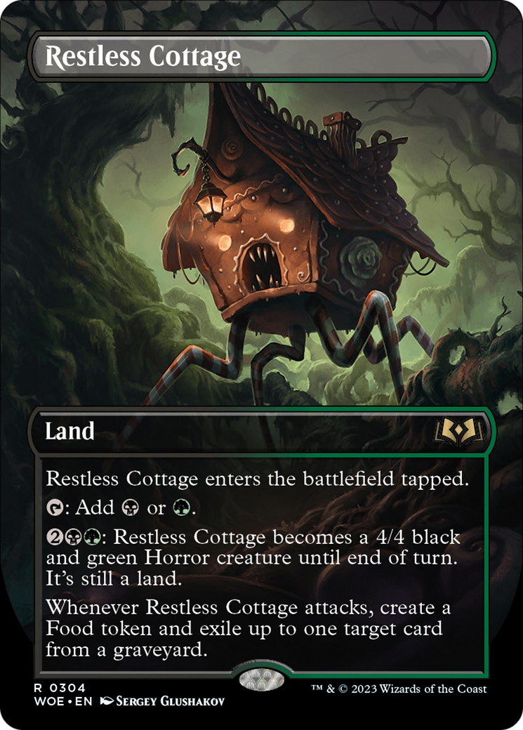 Restless Cottage (Borderless Alternate Art) [Wilds of Eldraine] | I Want That Stuff Brandon