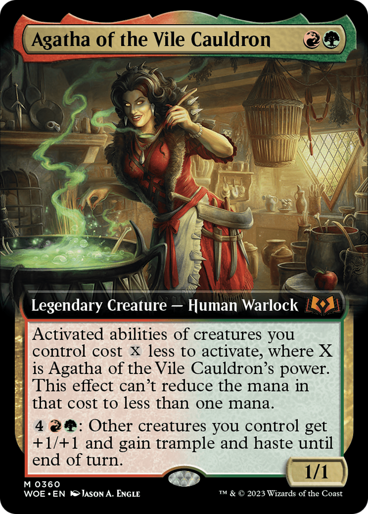 Agatha of the Vile Cauldron (Extended Art) [Wilds of Eldraine] | I Want That Stuff Brandon