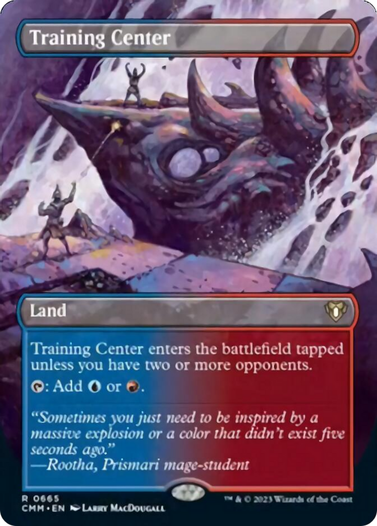 Training Center (Borderless Alternate Art) [Commander Masters] | I Want That Stuff Brandon