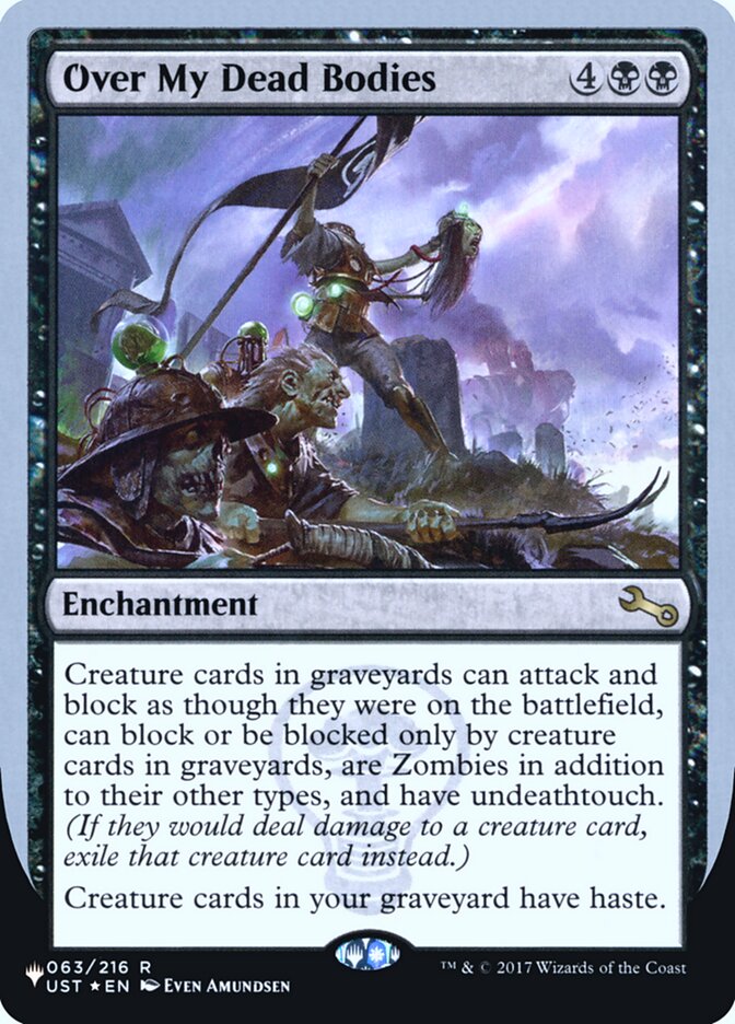 Over My Dead Bodies (Unfinity Foil Edition) [The List] | I Want That Stuff Brandon