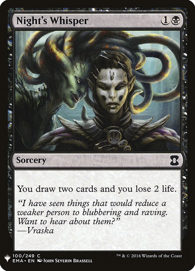 Night's Whisper [Mystery Booster] | I Want That Stuff Brandon
