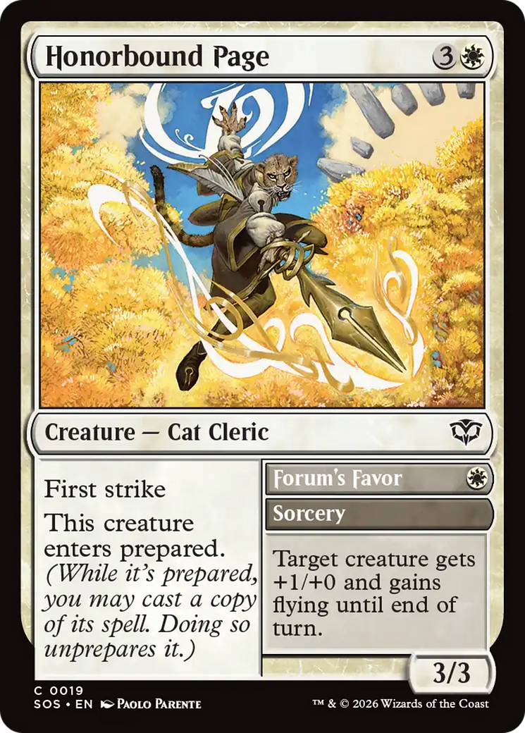 Honorbound Page [Secrets of Strixhaven] | I Want That Stuff Brandon