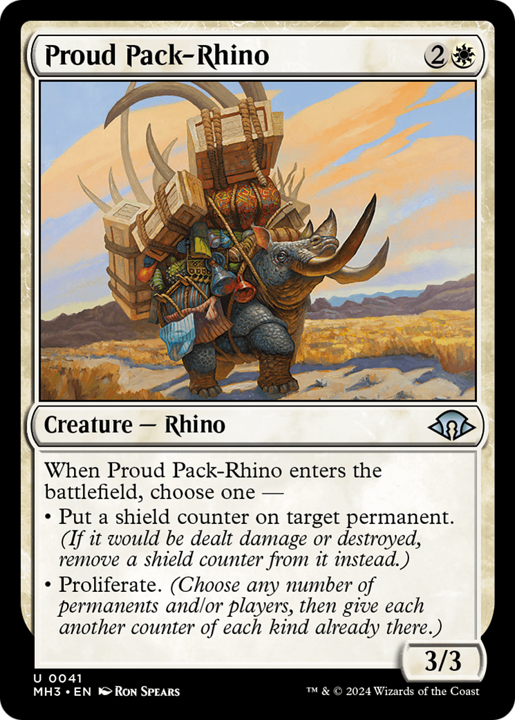 Proud Pack-Rhino [Modern Horizons 3] | I Want That Stuff Brandon