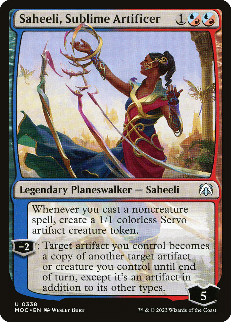 Saheeli, Sublime Artificer [March of the Machine Commander] | I Want That Stuff Brandon